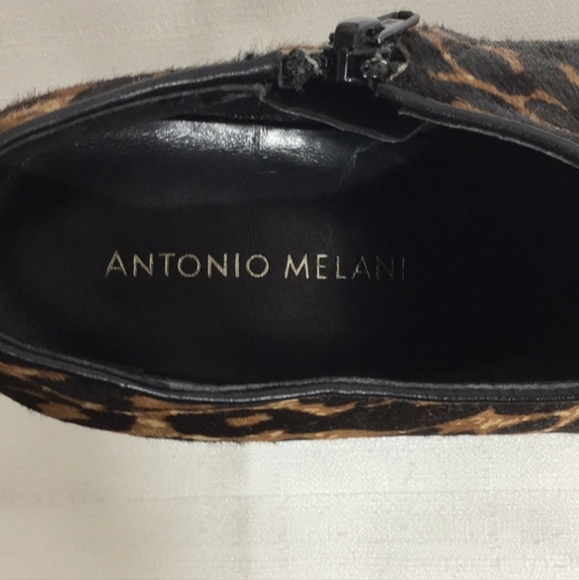 Leopard Calf Hair Stiletto Ankle Booties - Antonio Melani 8.5 - Picture 6 of 7